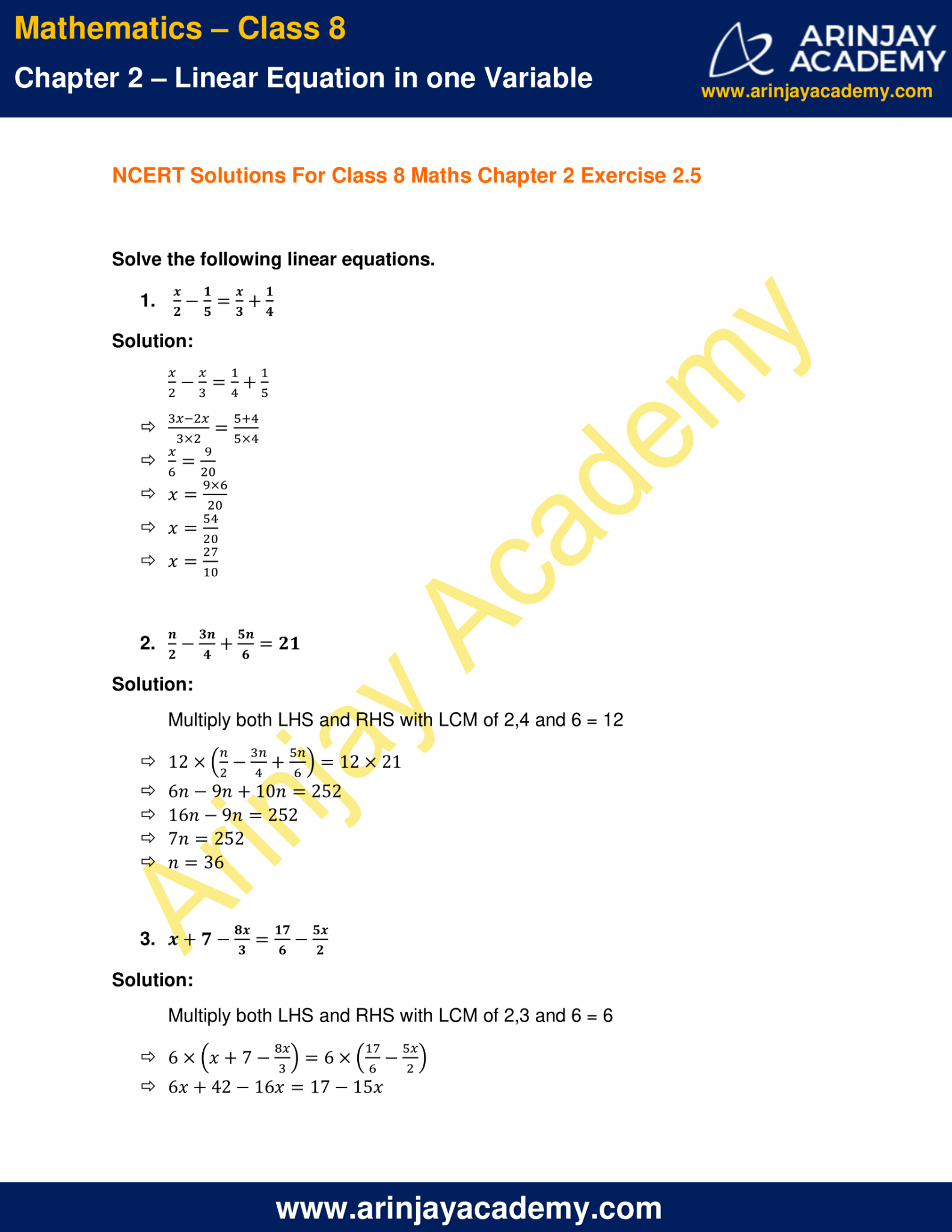 Ncert Solutions For Class Maths Chapter Exercise