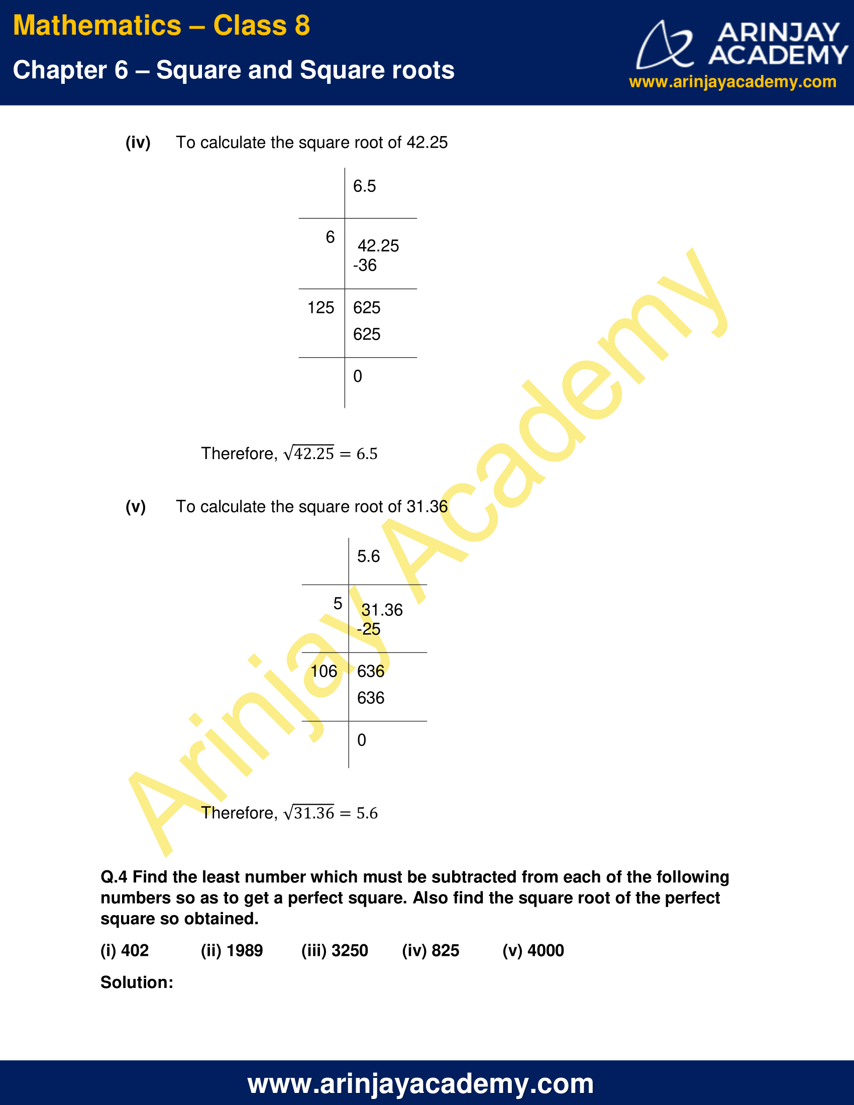 Ncert Solutions For Class Maths Chapter Exercise