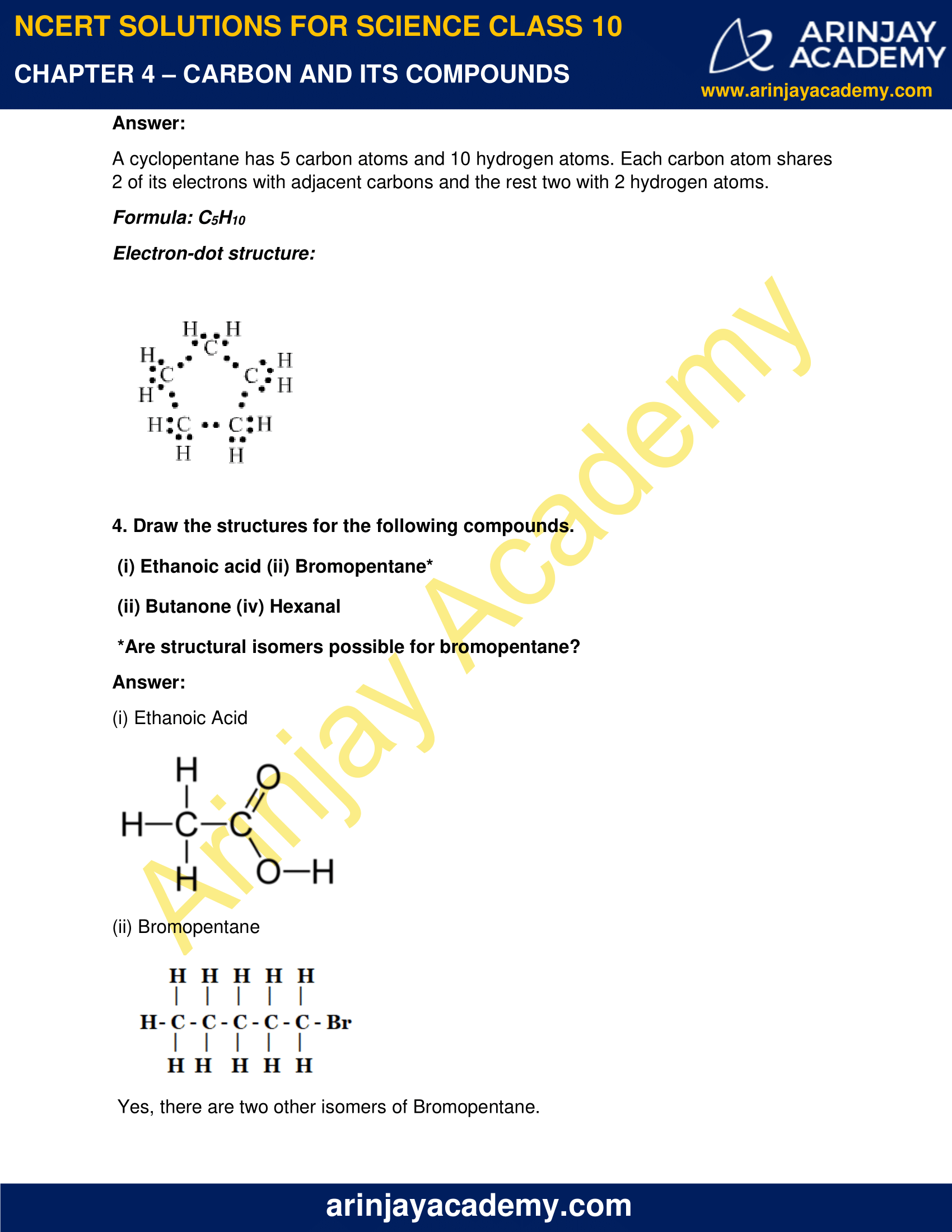 Ncert Solutions For Class Science Chapter Arinjay Academy