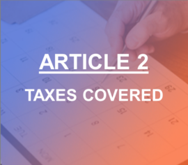 Article 2 - Taxes covered under Double Taxation Avoidance Agreement