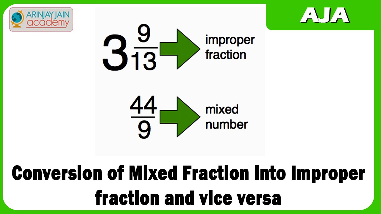improper fraction to mixed fraction converter