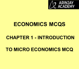 Introduction To Micro Economics Mcq Chapter 1 Economics Mcqs