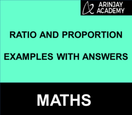 Ratio And Proportion Examples With Answers | Maths