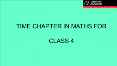 class 4 maths chapter 14 time