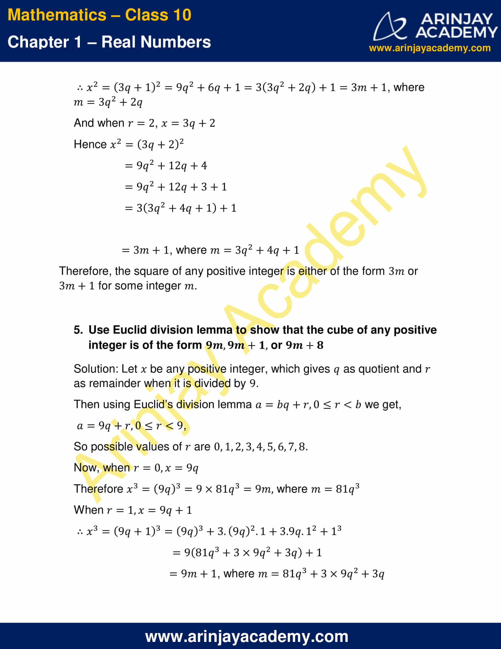 NCERT Solutions For Class 10 Maths Chapter 1 Exercise 1.1 - Real Numbers