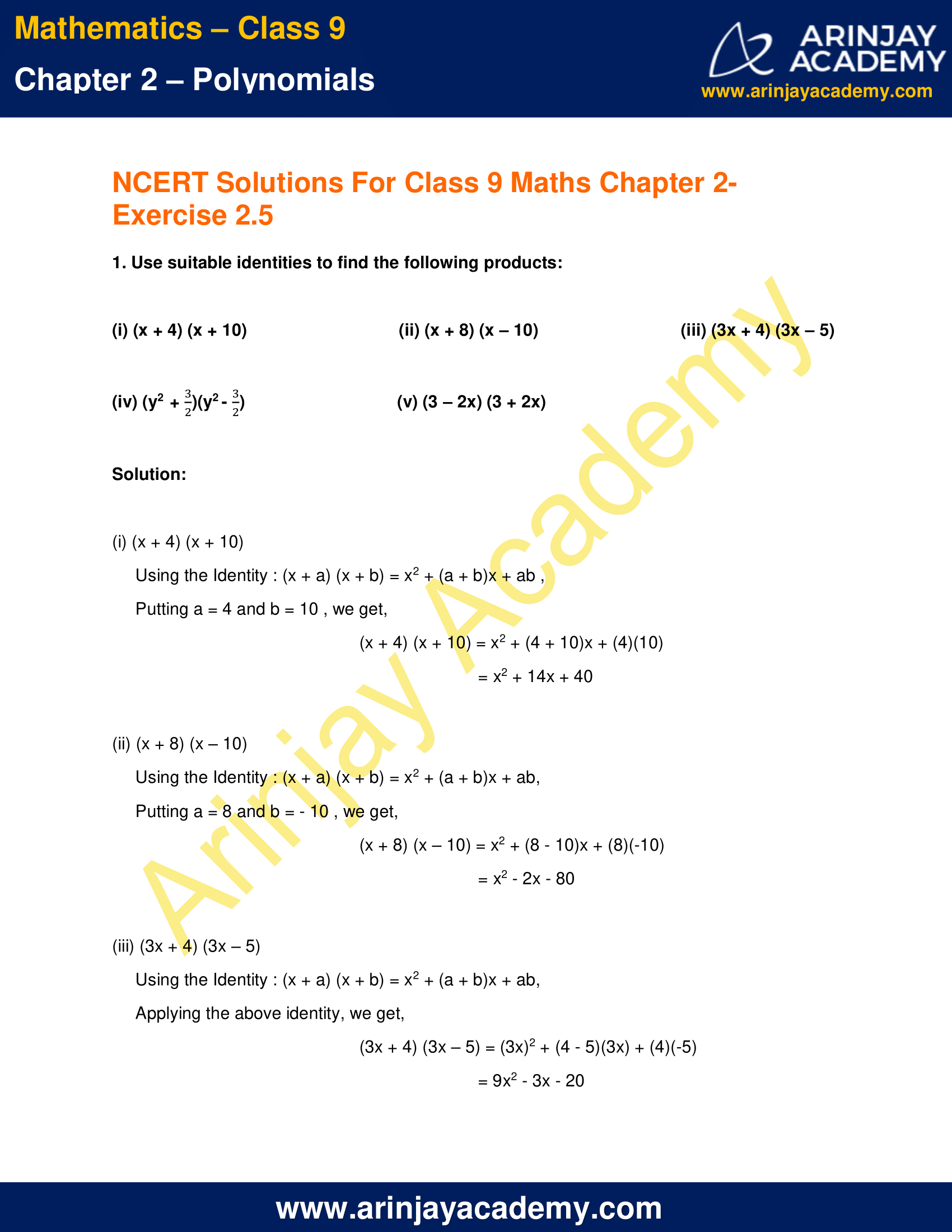 case study class 9 maths chapter 2