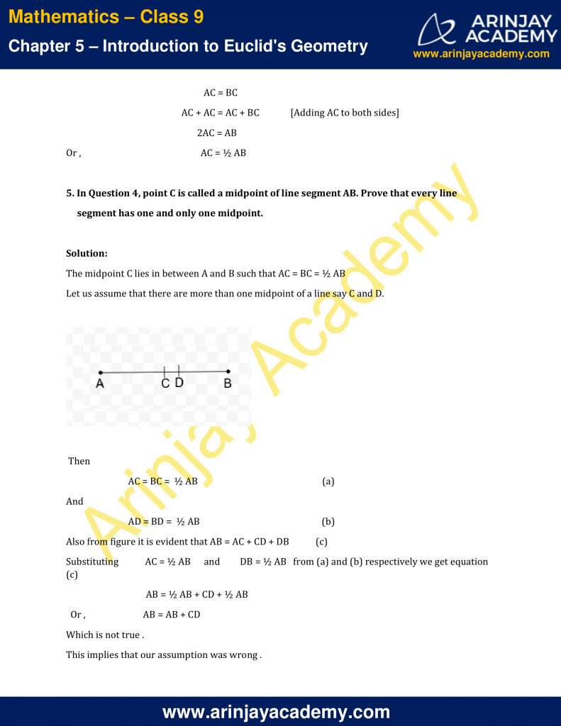 NCERT Solutions For Class 9 Maths Chapter 5 Exercise 5.1 - Introduction ...