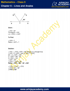 NCERT Solutions for Class 9 Maths Chapter 6 Exercise 6.1 Lines and Angles