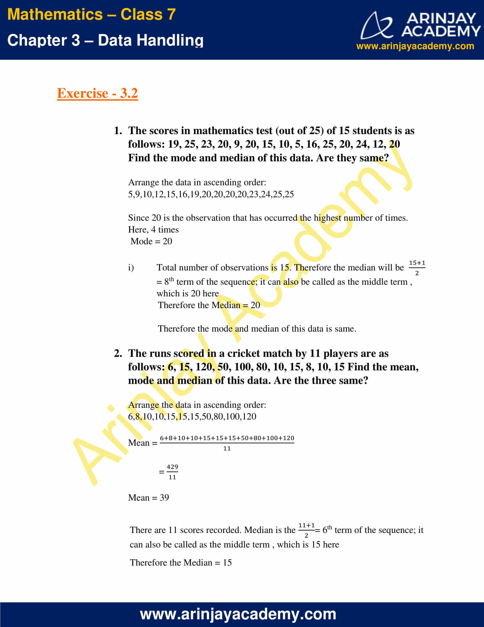 NCERT Solutions for Class 7 Maths Chapter 3 Exercise 3.2 image 1