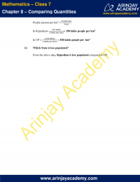 NCERT Solutions for Class 7 Maths Chapter 8 - Comparing Quantities