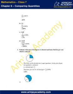 NCERT Solutions for Class 7 Maths Chapter 8 - Comparing Quantities
