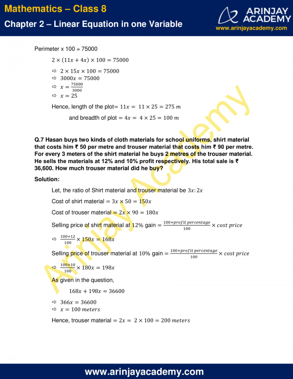 NCERT Solutions for Class 8 Maths Chapter 2 Exercise 2.4