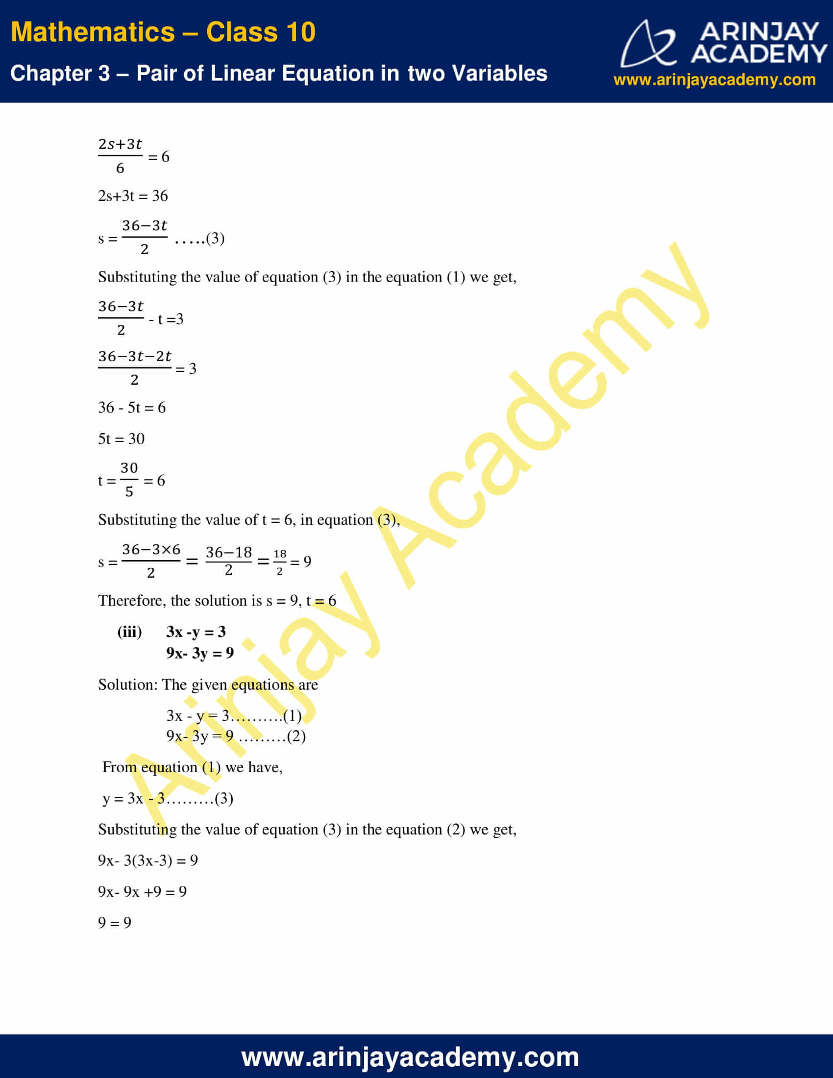 NCERT Solutions For Class 10 Maths Chapter 3 Exercise 3.3 image 2