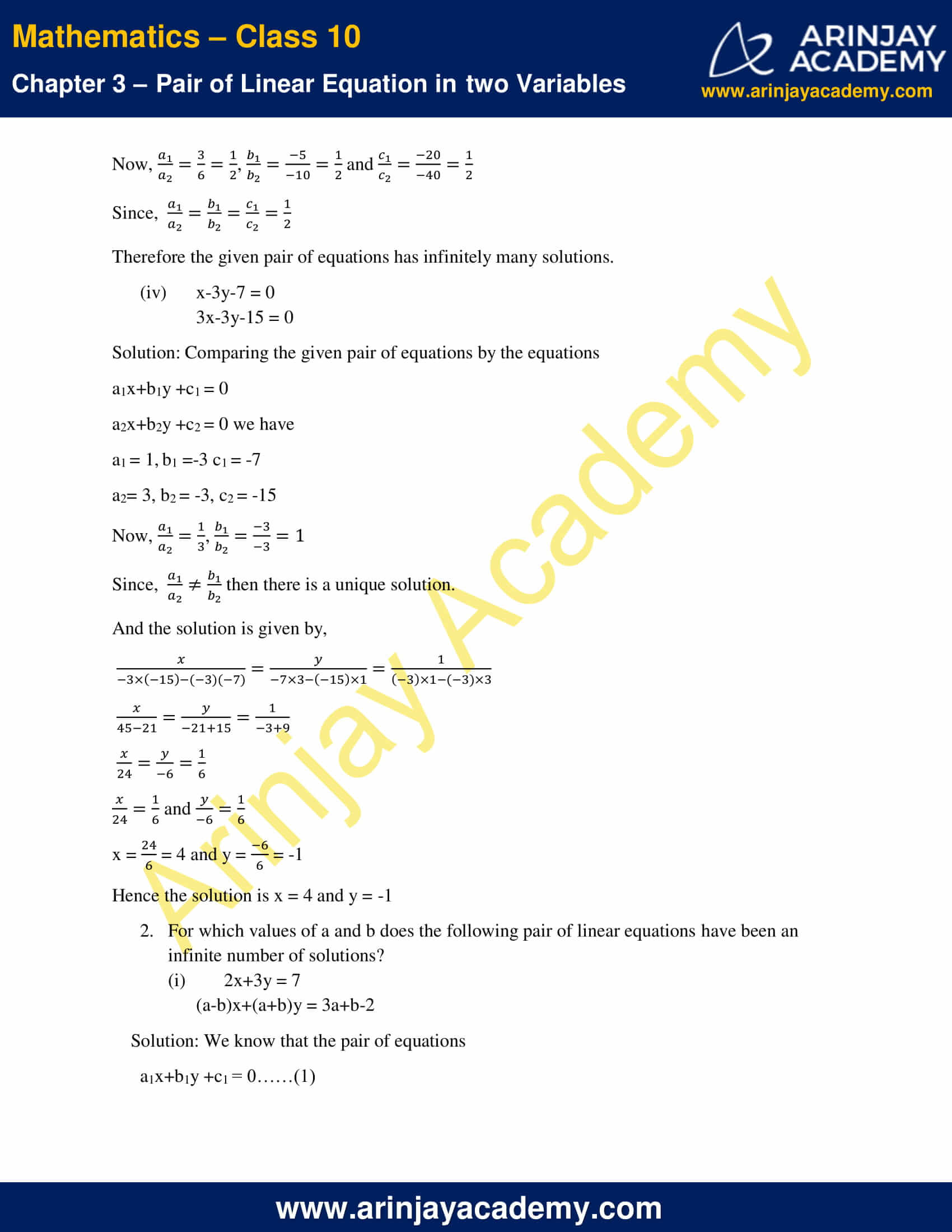 NCERT Solutions For Class 10 Maths Chapter 3 Exercise 3.5 image 3