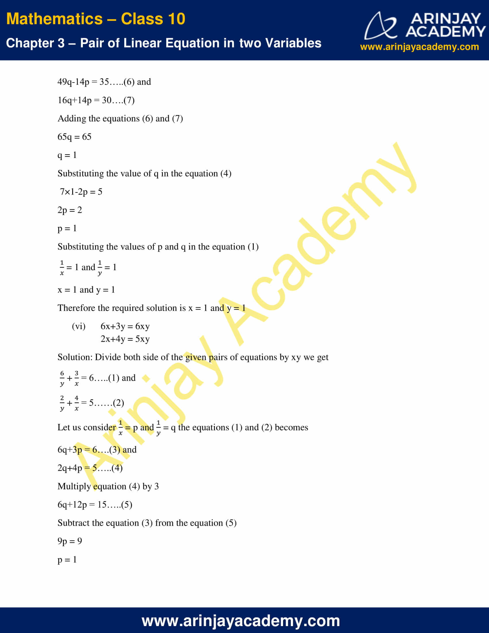NCERT Solutions For Class 10 Maths Chapter 3 Exercise 3.6 image 5
