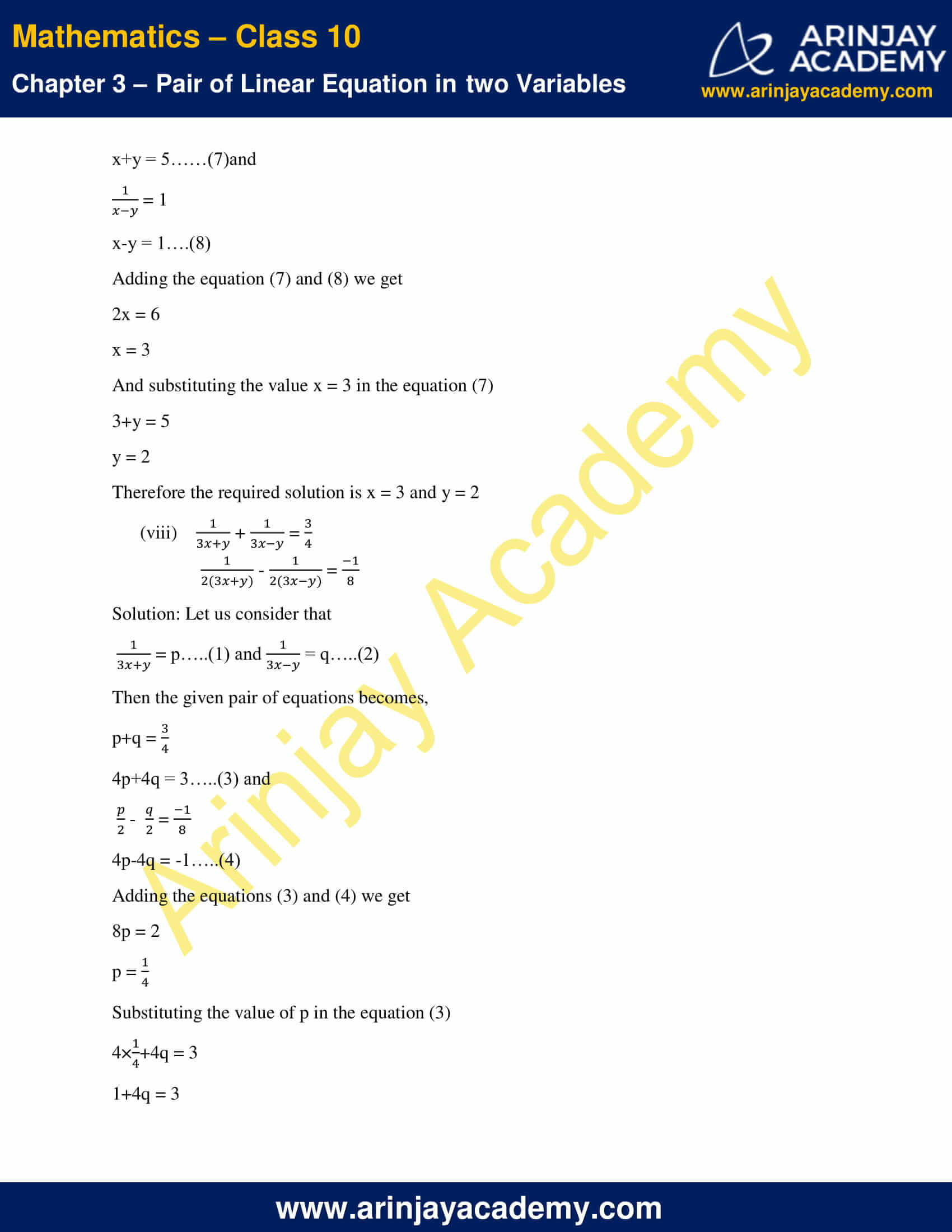 NCERT Solutions For Class 10 Maths Chapter 3 Exercise 3.6 image 7
