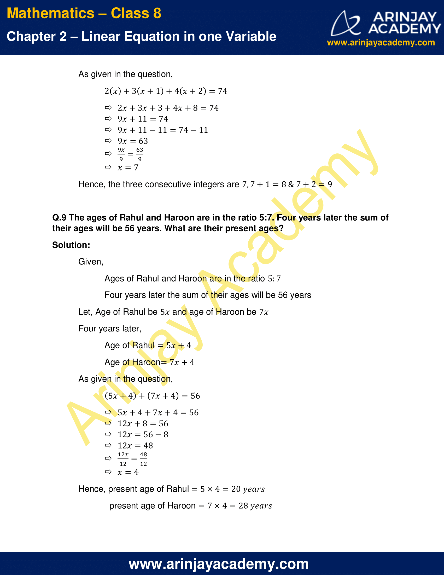 NCERT Solutions for Class 8 Maths Chapter 2 Exercise 2.2 image 5