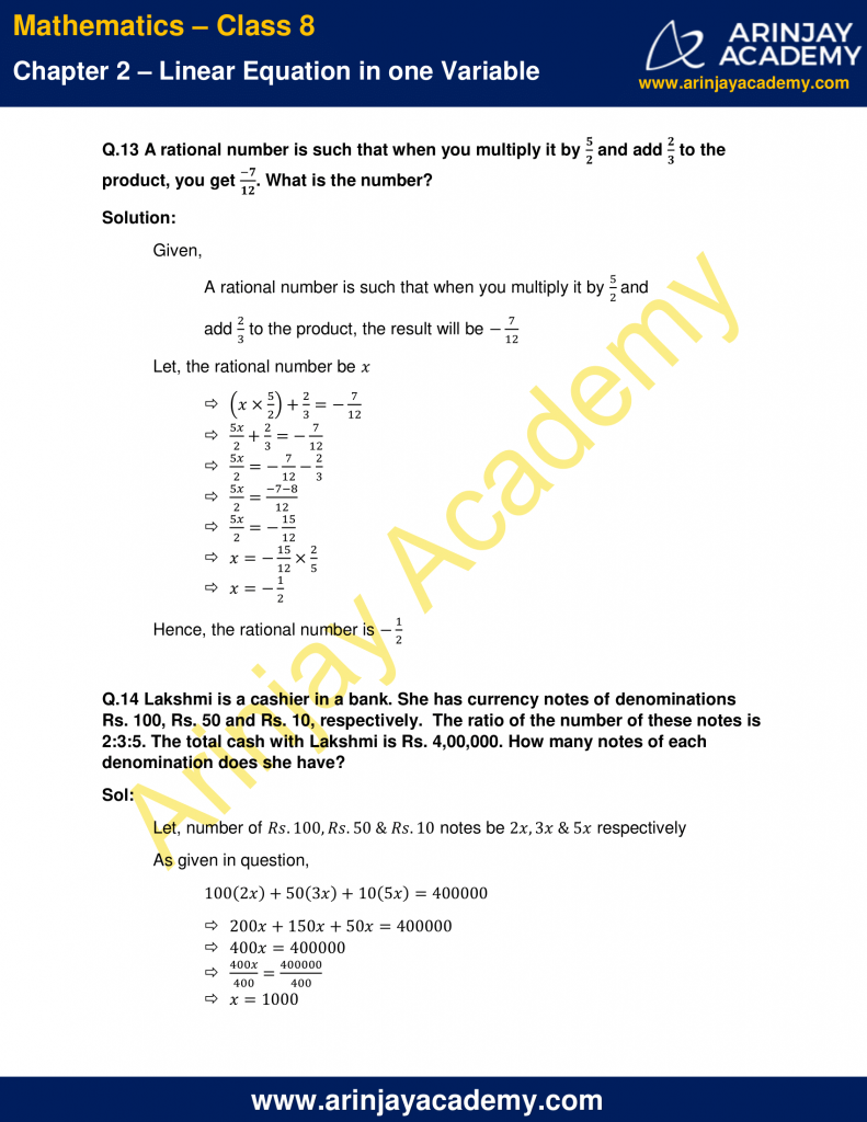 case study questions for class 8 maths chapter 2