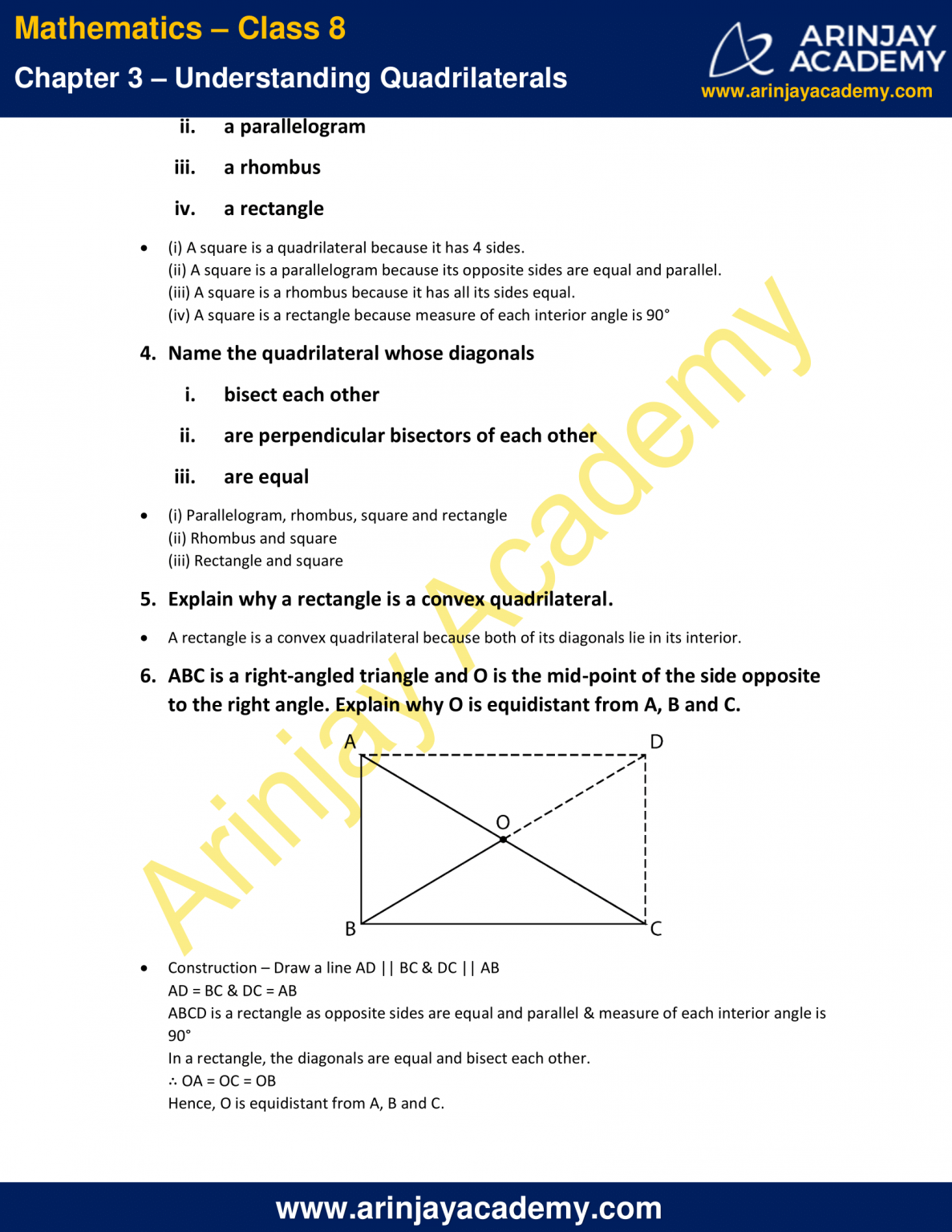 NCERT Solutions for Class 8 Maths Chapter 3 Exercise 3.4