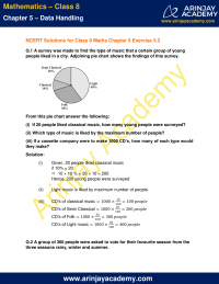 NCERT Solutions for Class 8 Maths Chapter 5 Exercise 5.2 Data Handling