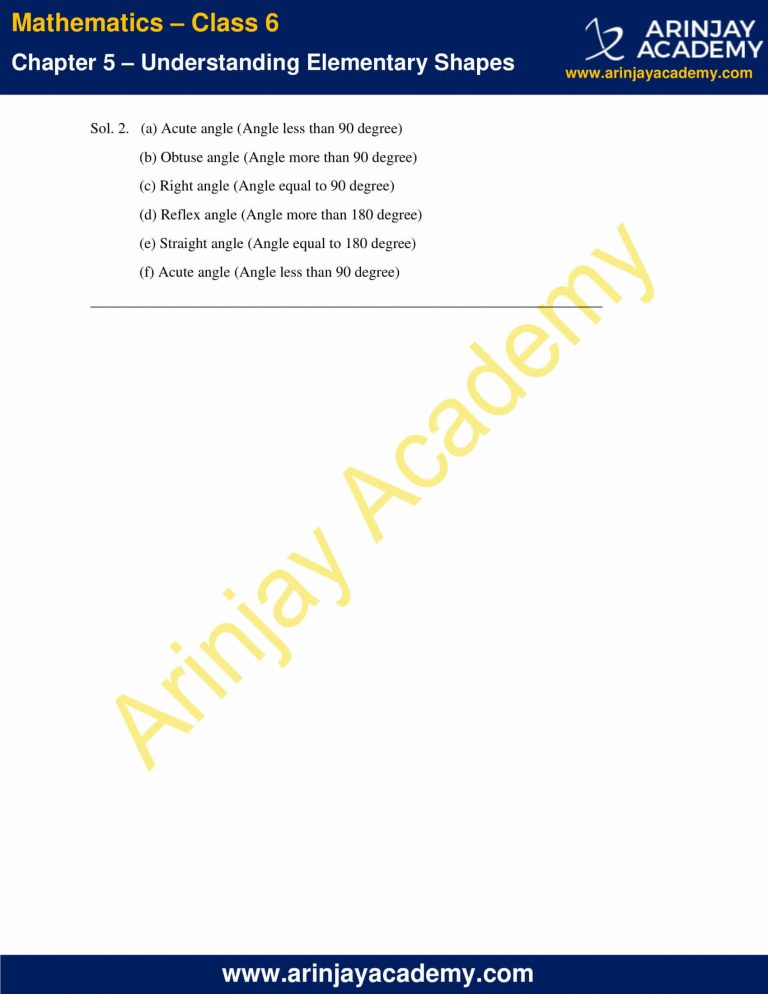 NCERT Solutions for Class 6 Maths Chapter 5 - Download PDF