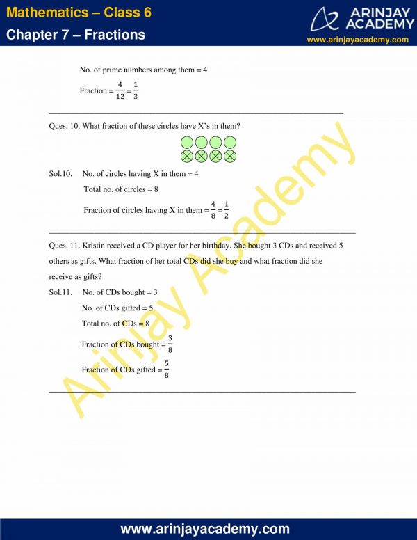 NCERT Solutions for Class 6 Maths Chapter 7 - Download PDF