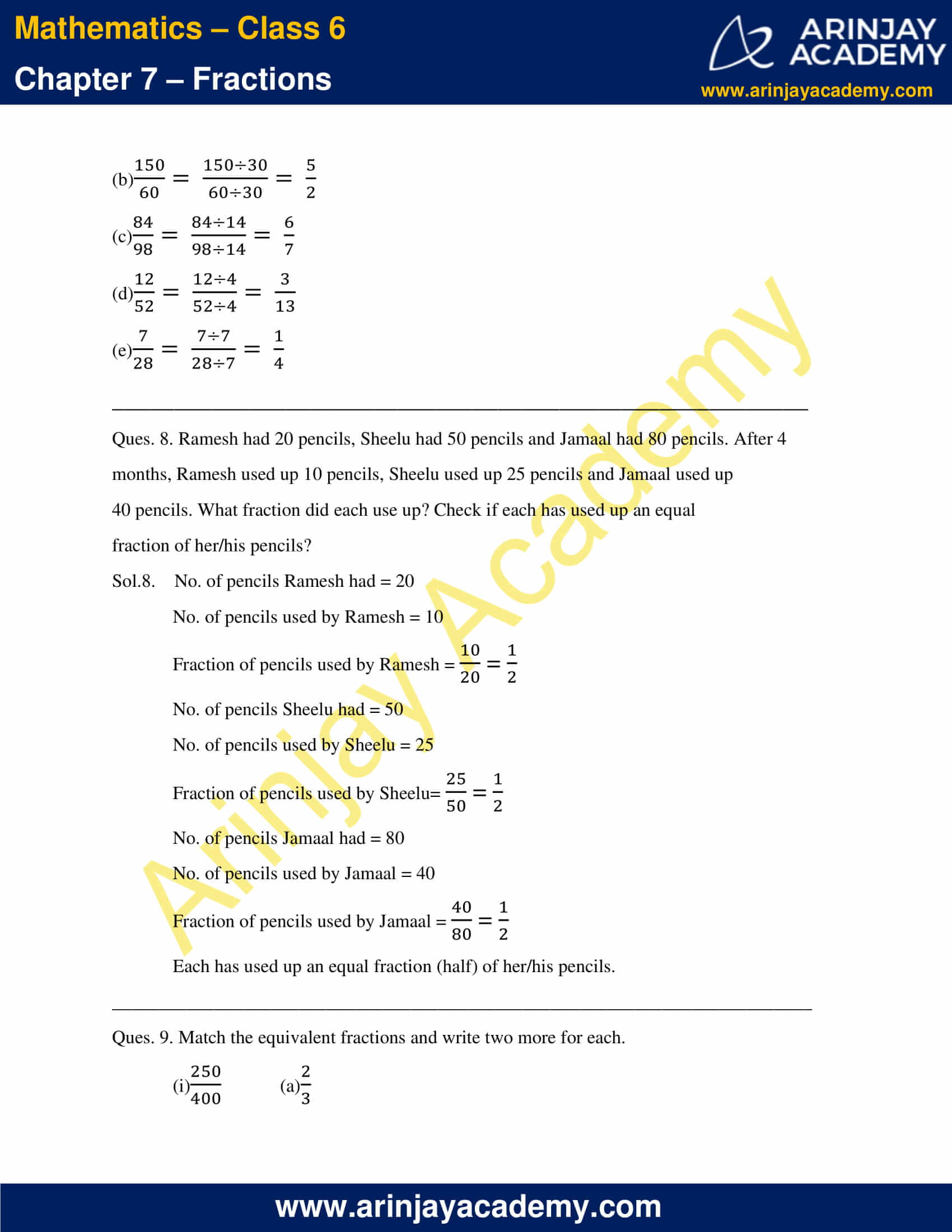 NCERT Solutions for Class 6 Maths Chapter 7 Exercise 7.3 image 5