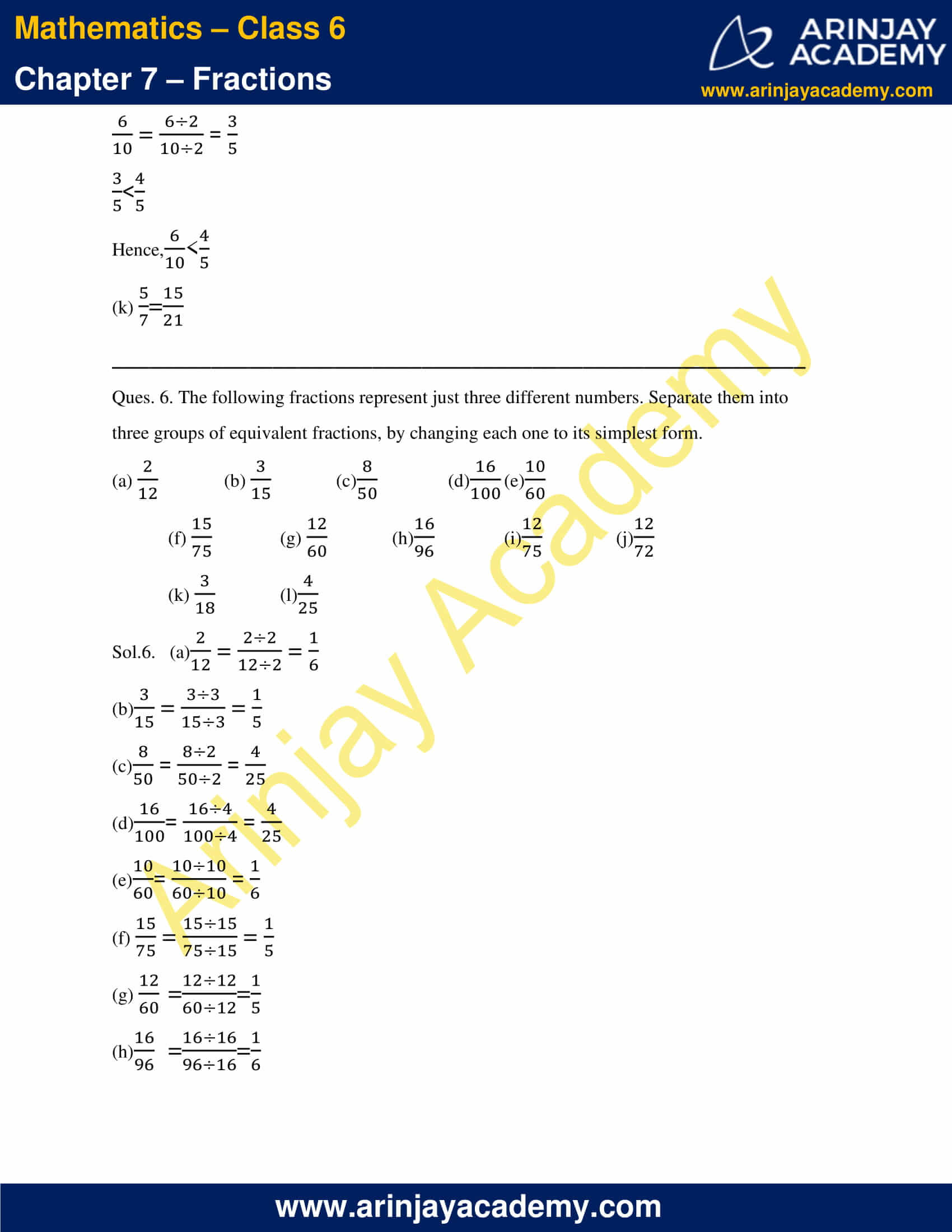 NCERT Solutions for Class 6 Maths Chapter 7 Exercise 7.4 image 6