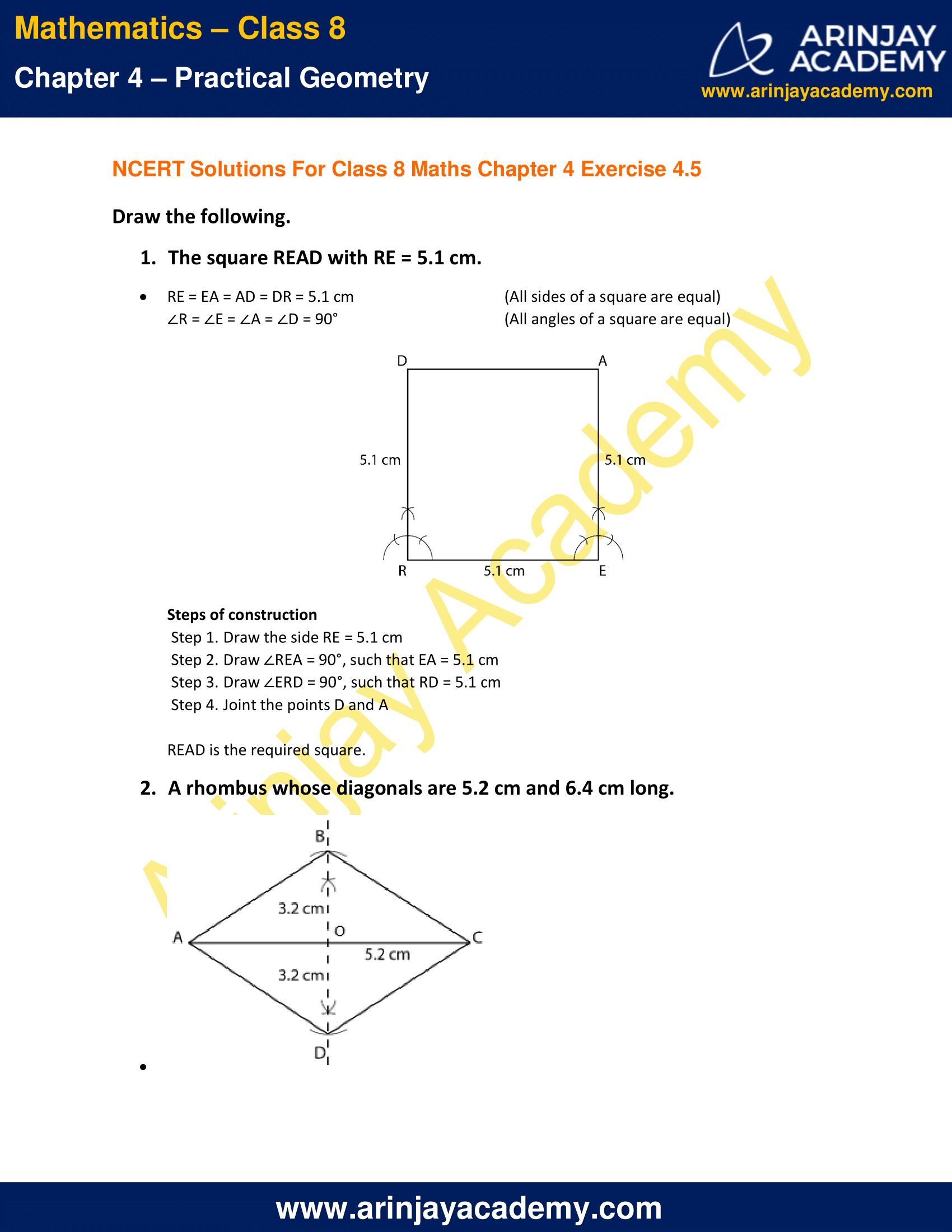 NCERT Solutions for Class 8 Maths Chapter 4 Exercise 4.5 image 1