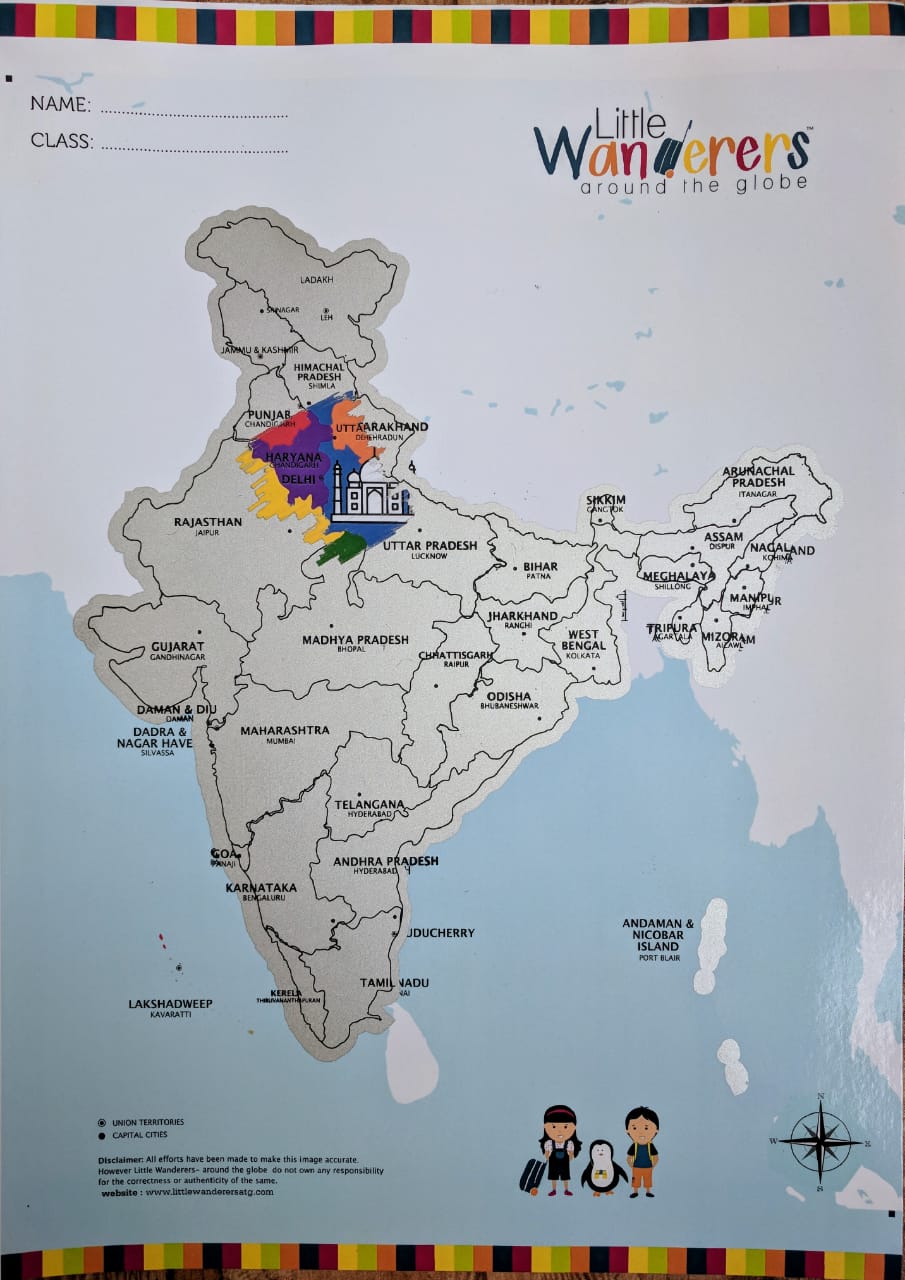 travel scratch map india