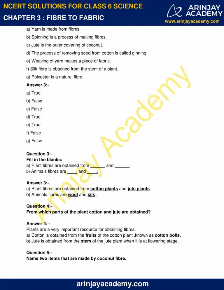 ncert solutions for class 6 science chapter 3 download pdf