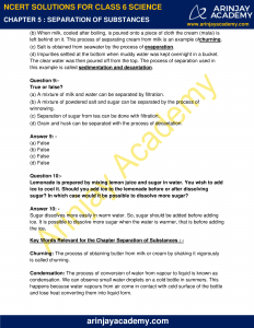 Ncert Solutions For Class 6 Science Chapter 5 - Download Pdf