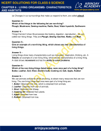 NCERT Solutions For Class 6 Science Chapter 9 - Arinjay Academy