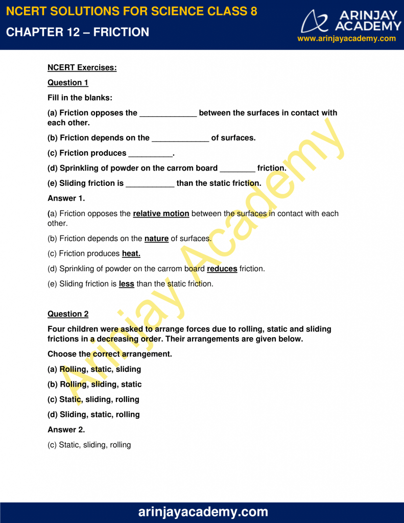 ncert-solutions-for-class-8-science-chapter-12-friction-arinjay-academy