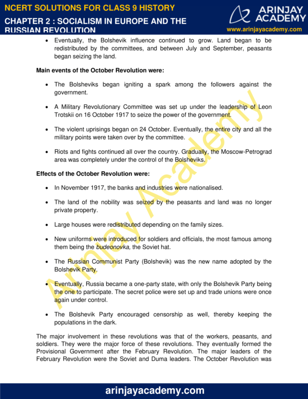 NCERT Solutions For Class 9 History Chapter 2 - Arinjay Academy