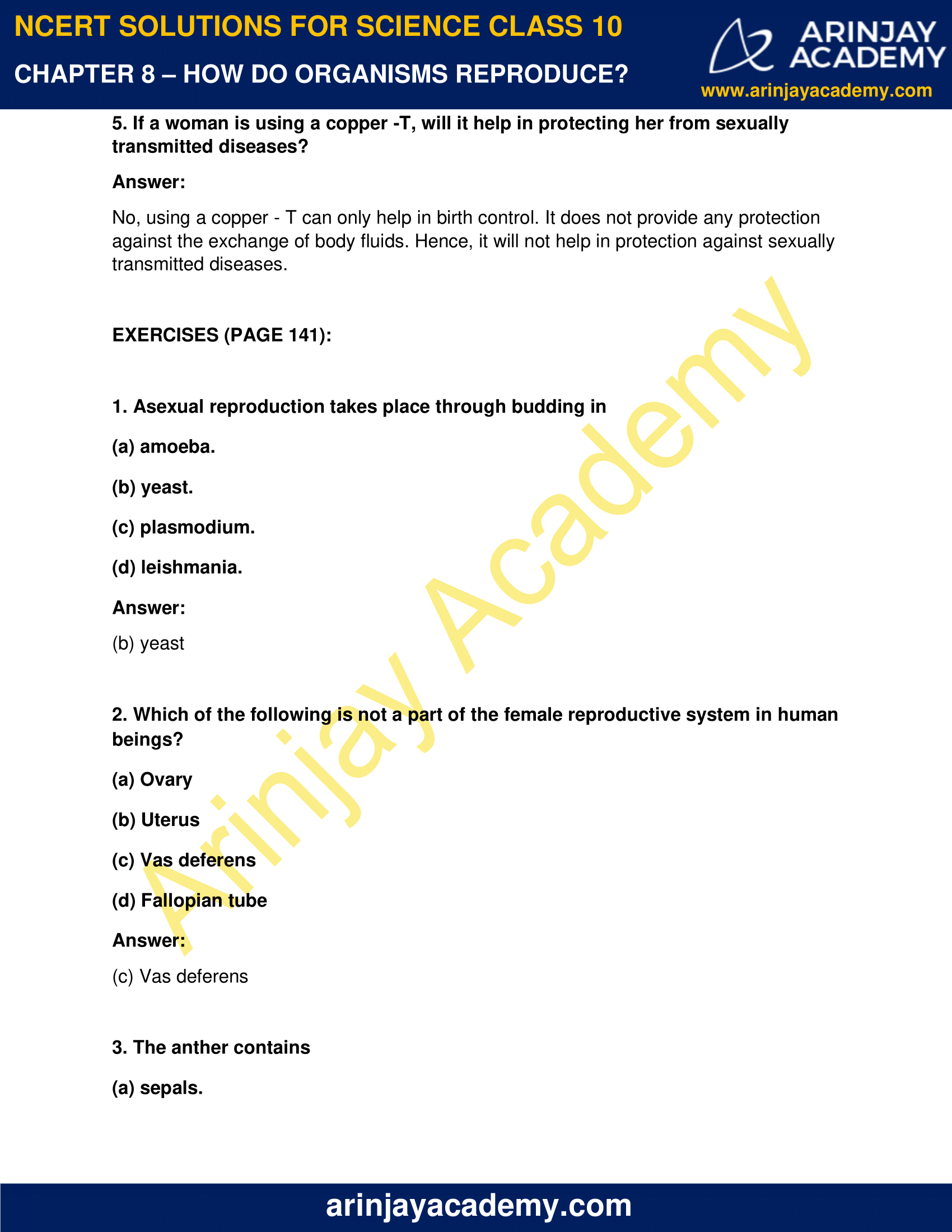 case study questions class 10 science chapter 8