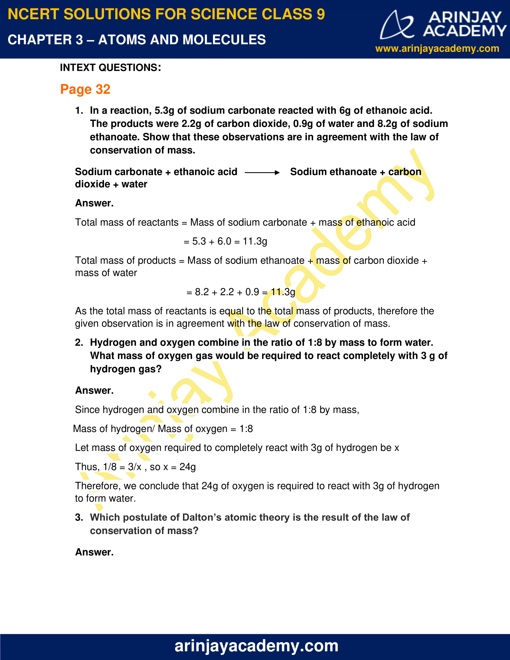 class 9 science chapter 3 assignment