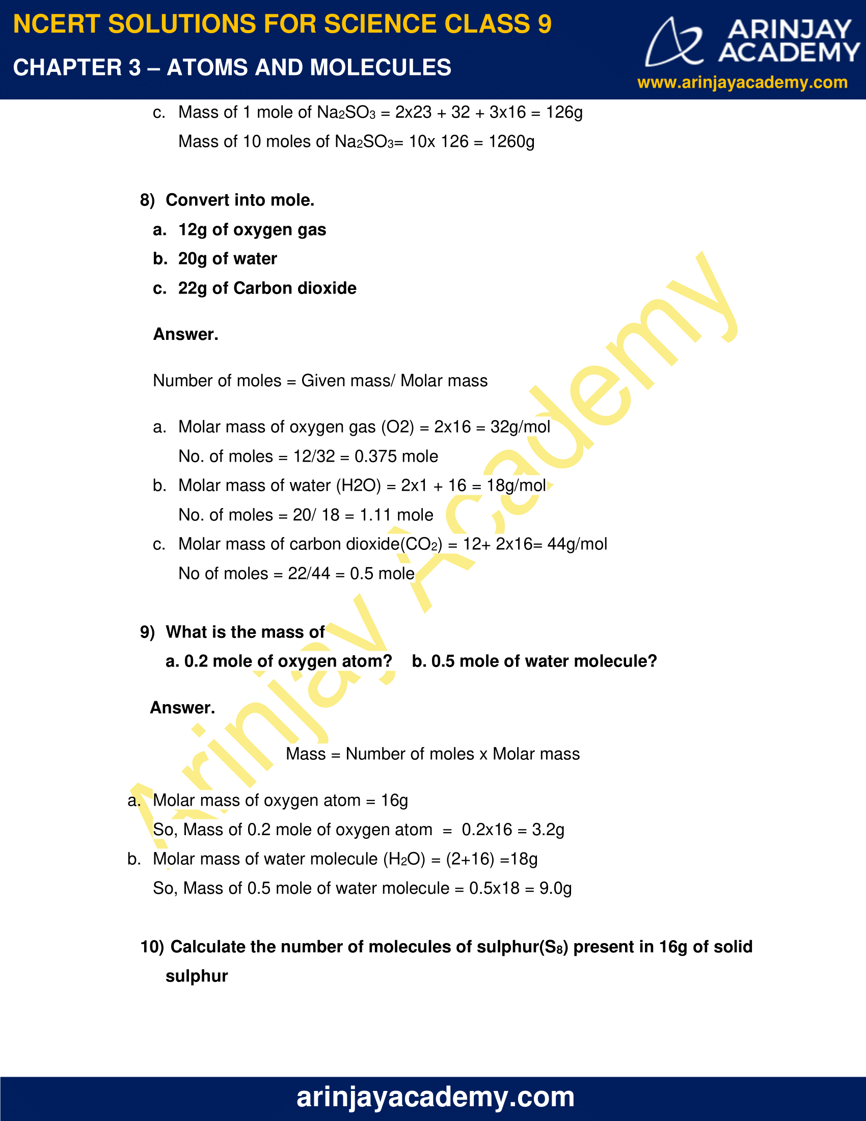 ncert-solutions-for-class-9-science-chapter-3-atoms-and-molecules