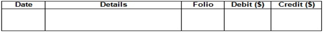 format of Journal proper