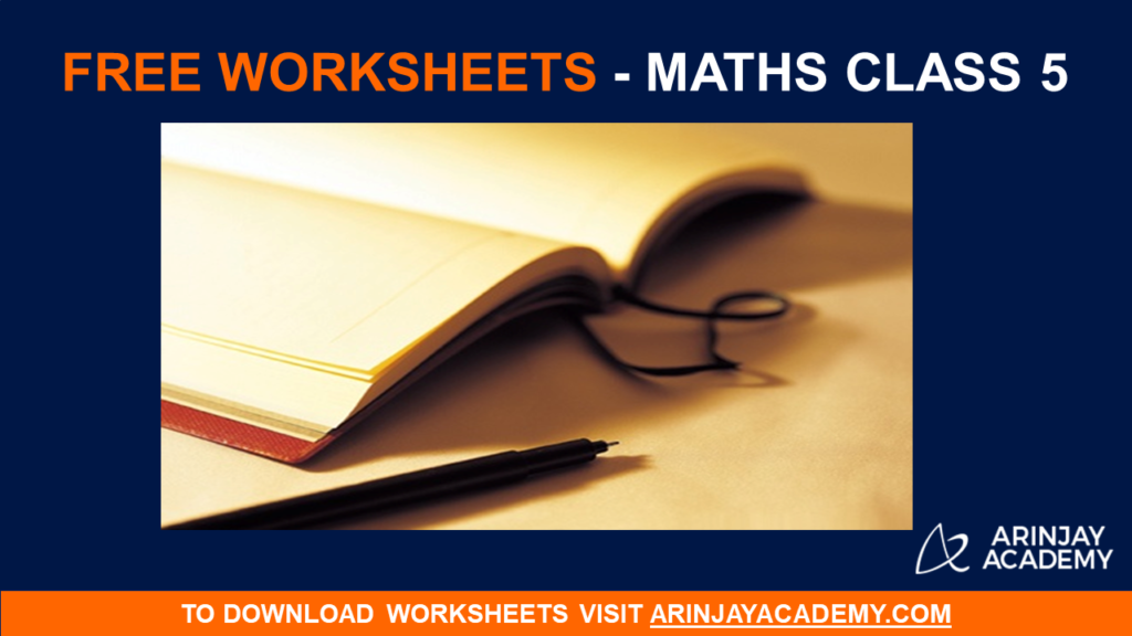 Maths Worksheets for Class 5
