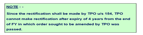 RECTIFICATION OF TPO ORDER